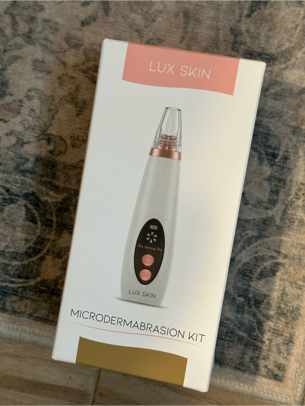 Pink & White Microdermabrasion Device - Gentle Exfoliation